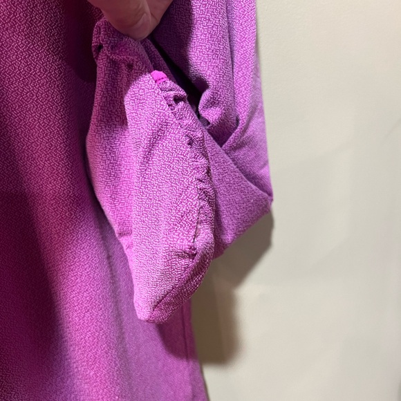 Marika Purple Athletic Top w/Thumb Holes & Flip Over Hand Warming Cuffs - Picture 7 of 14